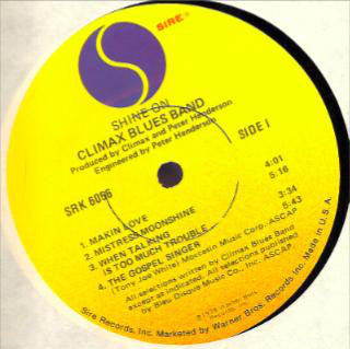 Climax Blues Band : Shine On (LP, Album, Gat)