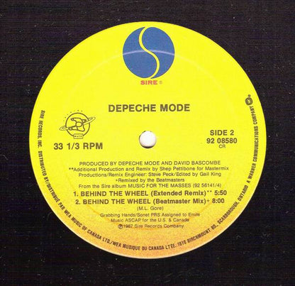 Depeche Mode : Behind The Wheel / Route 66 (Megamix) (12", Maxi)