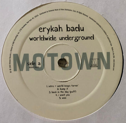 Erykah Badu : Worldwide Underground (LP, Album, RE)