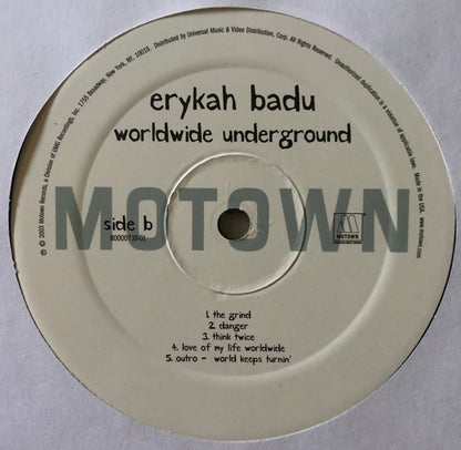 Erykah Badu : Worldwide Underground (LP, Album, RE)
