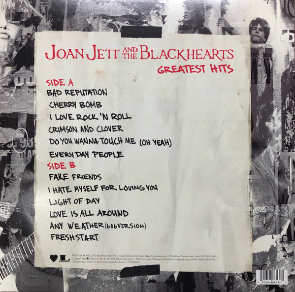 Joan Jett & The Blackhearts : Greatest Hits (LP, Comp, Ltd, RE, Red)