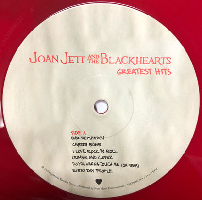 Joan Jett & The Blackhearts : Greatest Hits (LP, Comp, Ltd, RE, Red)