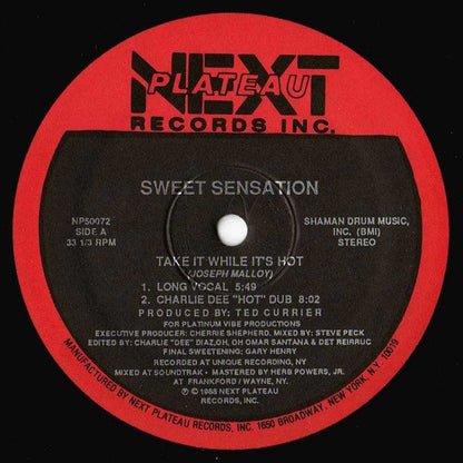 Sweet Sensation : Take It While It's Hot (12")