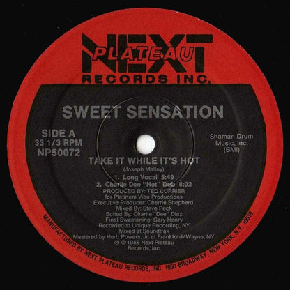 Sweet Sensation : Take It While It's Hot (12")