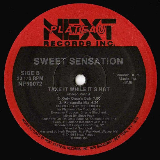 Sweet Sensation : Take It While It's Hot (12")