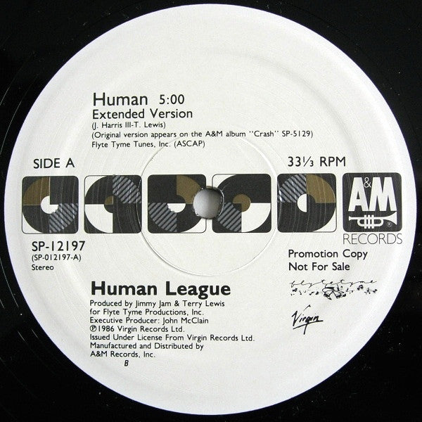 The Human League : Human (12", Single, Promo)