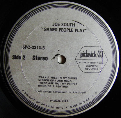 Joe South : Games People Play (LP, Comp)