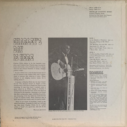 Charley Pride : Pride Of Country Music (LP, Album)