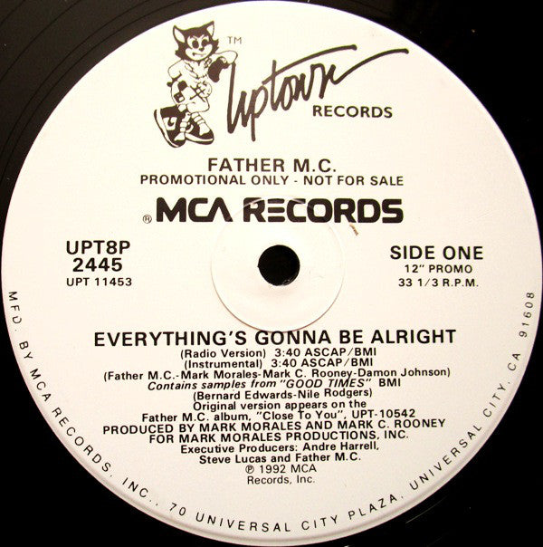 Father MC : Everything's Gonna Be Alright (12", Single, Promo, Lab)