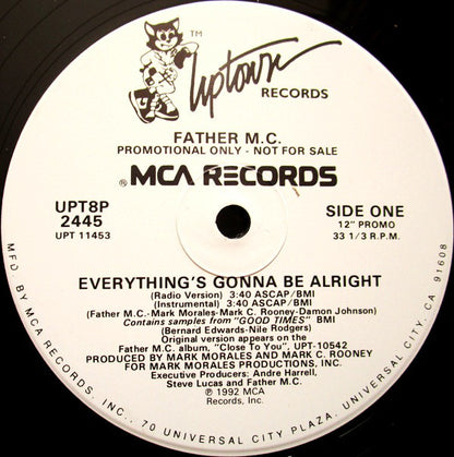 Father MC : Everything's Gonna Be Alright (12", Single, Promo, Lab)