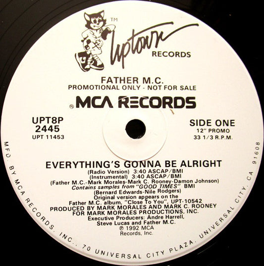 Father MC : Everything's Gonna Be Alright (12", Single, Promo, Lab)