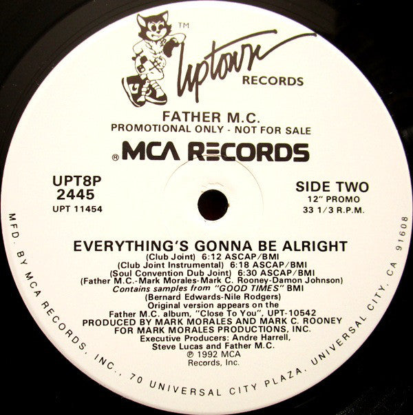 Father MC : Everything's Gonna Be Alright (12", Single, Promo, Lab)