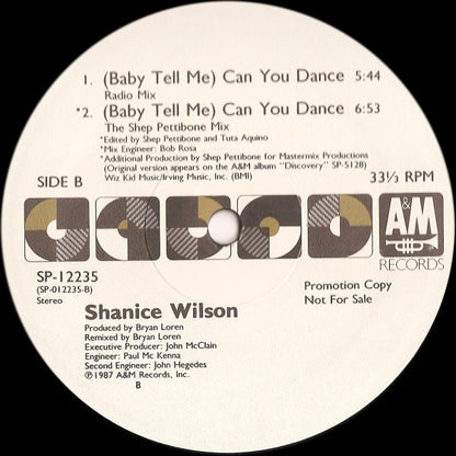 Shanice Wilson : (Baby Tell Me) Can You Dance (12", Promo)