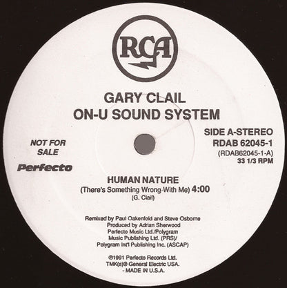 Gary Clail & On-U Sound System : Human Nature (12", Promo)