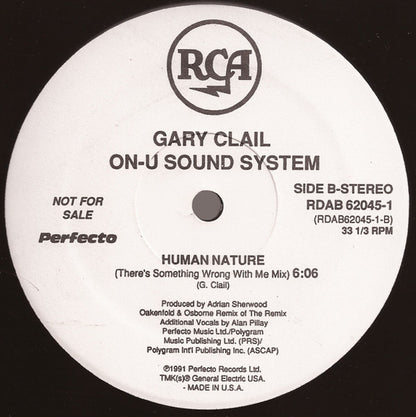 Gary Clail & On-U Sound System : Human Nature (12", Promo)