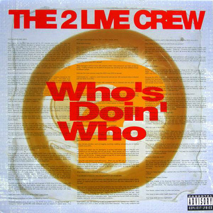 The 2 Live Crew : Who's Doin' Who (12")