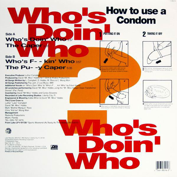 The 2 Live Crew : Who's Doin' Who (12")