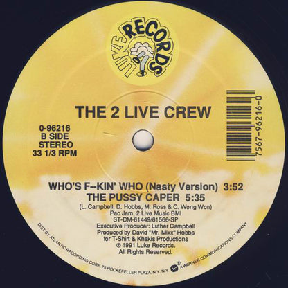 The 2 Live Crew : Who's Doin' Who (12")