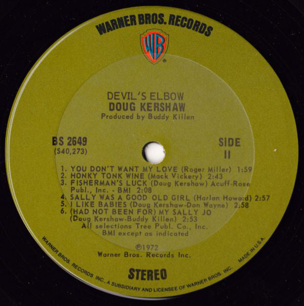 Doug Kershaw : Devil's Elbow (LP, Album)