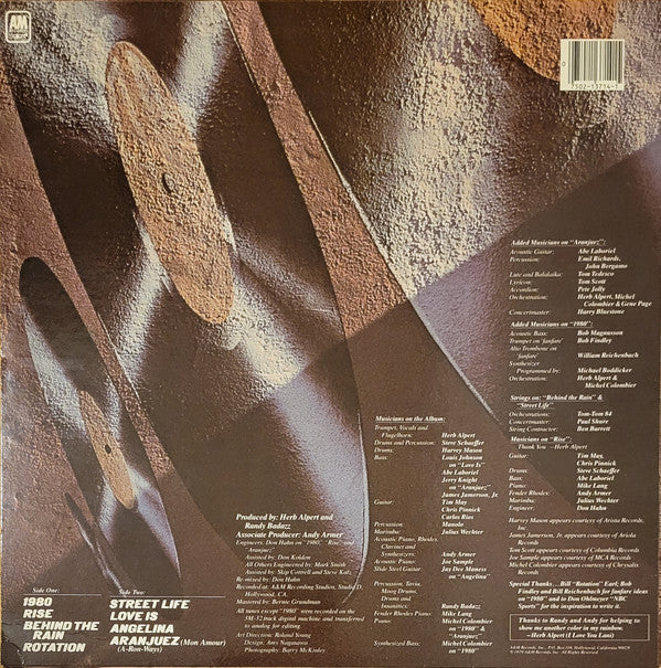 Herb Alpert : Rise (LP, Album, RE, Ind)