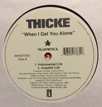 Robin Thicke : When I Get You Alone (12")