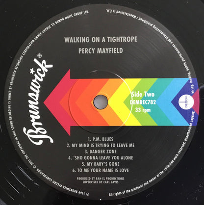 Percy Mayfield : Walking On A Tightrope (LP, Album, RE)