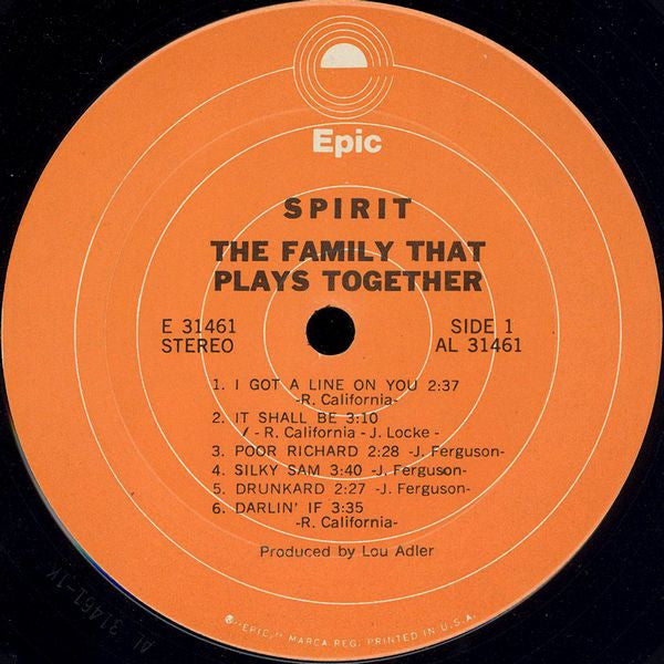 Spirit (8) : The Family That Plays Together (LP, Album, RE)