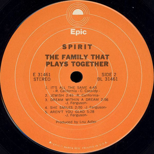Spirit (8) : The Family That Plays Together (LP, Album, RE)