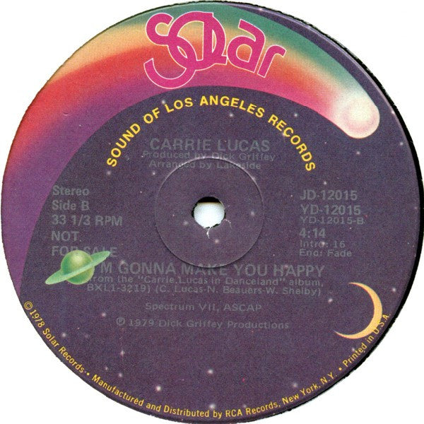 Carrie Lucas : Keep Smilin'  (12", Promo)
