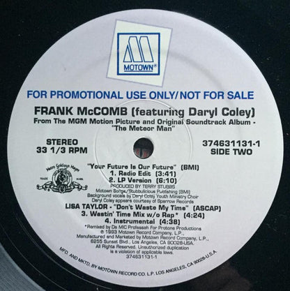 Lisa Taylor / Frank McComb Featuring Daryl Coley : Don't Waste My Time / Your Future Is Our Future (12", Single, Promo)