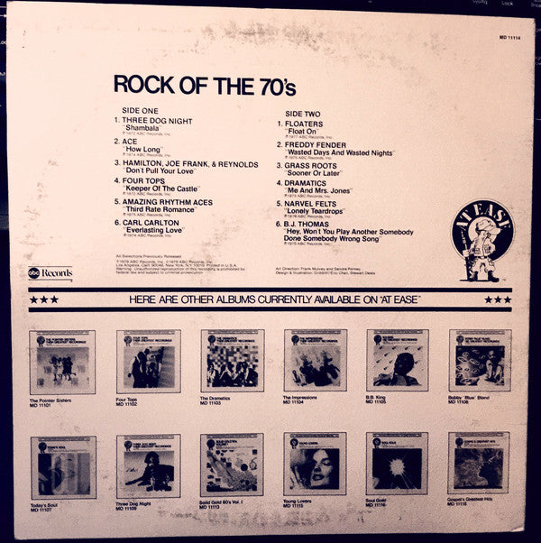 Various : Rock Of The 70's (LP, Album, Comp)