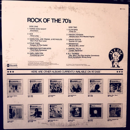 Various : Rock Of The 70's (LP, Album, Comp)