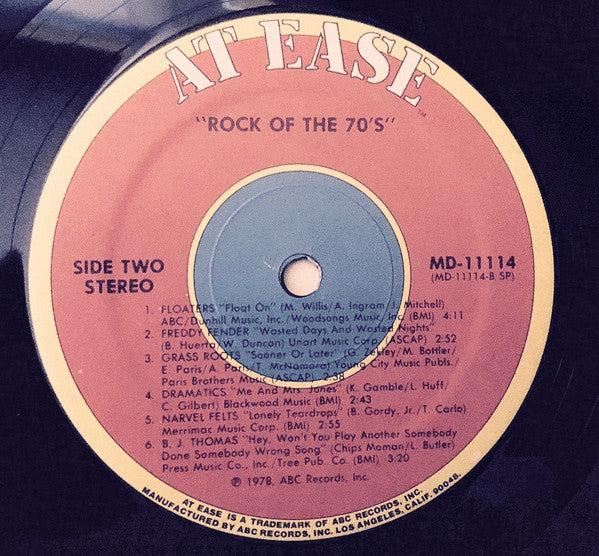 Various : Rock Of The 70's (LP, Album, Comp)