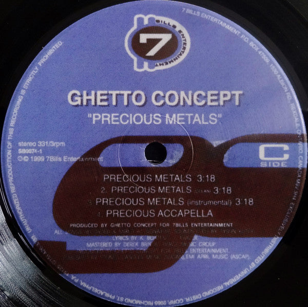 Ghetto Concept Featuring Sticky Fingaz : Heavy Metal (12")