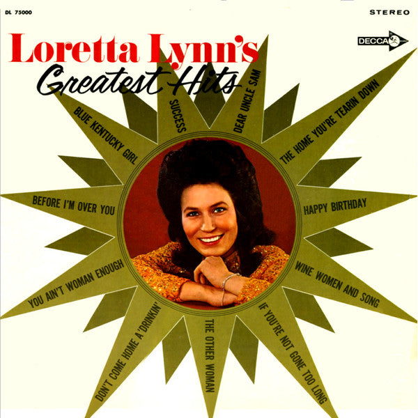 Loretta Lynn : Loretta Lynn's Greatest Hits (LP, Comp, Pic)