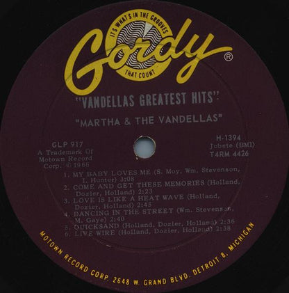 Martha Reeves & The Vandellas : Greatest Hits (LP, Comp)