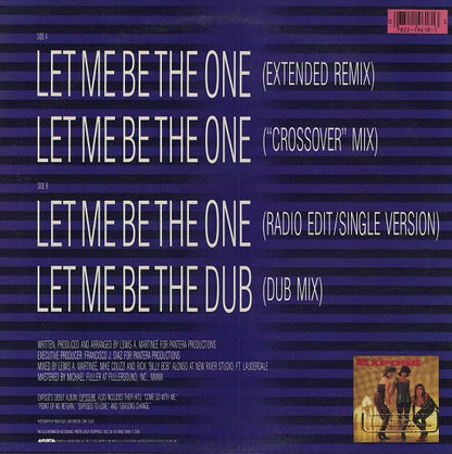 Exposé : Let Me Be The One (12", Promo)