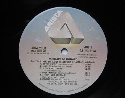 Michael McDonald : That Was Then, The Early Recordings Of Michael McDonald (LP, Album, Comp)