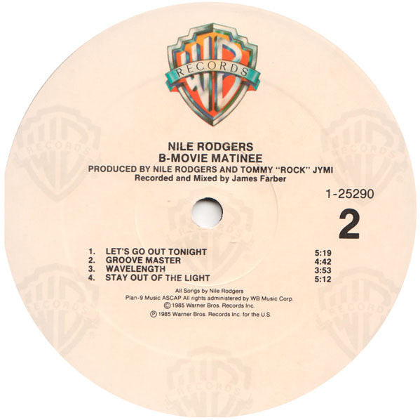 Nile Rodgers : B-Movie Matinee (LP, Album)