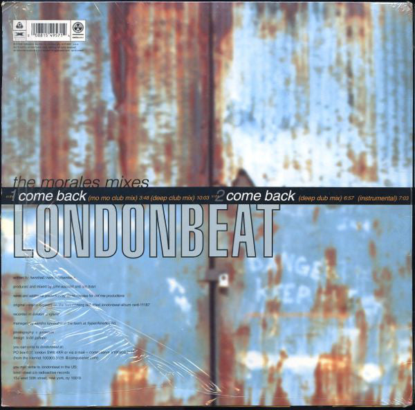 Londonbeat : Come Back (The Morales Mixes) (12", Single)