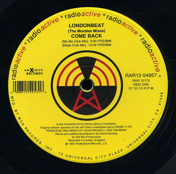 Londonbeat : Come Back (The Morales Mixes) (12", Single)