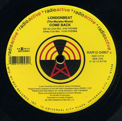 Londonbeat : Come Back (The Morales Mixes) (12", Single)