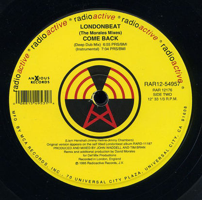 Londonbeat : Come Back (The Morales Mixes) (12", Single)