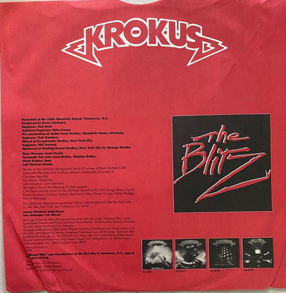 Krokus : The Blitz (LP, Album, RCA)