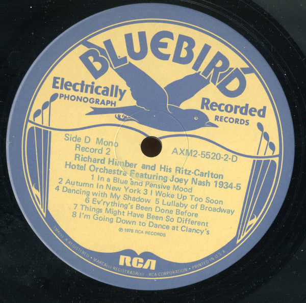 Richard Himber And His Ritz-Carlton Hotel Orchestra Featuring Joey Nash : 1934-1935 (2xLP, Comp)