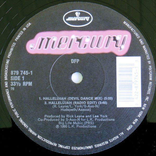 DFP : Hallelujah (12")