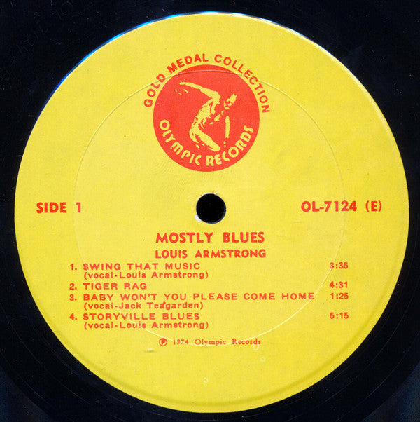 Louis Armstrong : Mostly Blues (LP, Album, Quad)