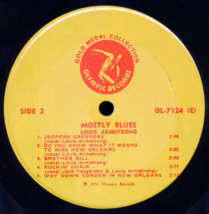 Louis Armstrong : Mostly Blues (LP, Album, Quad)