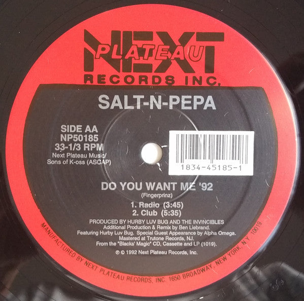 Salt 'N' Pepa : Expression '92 / Do You Want Me '92 (12")