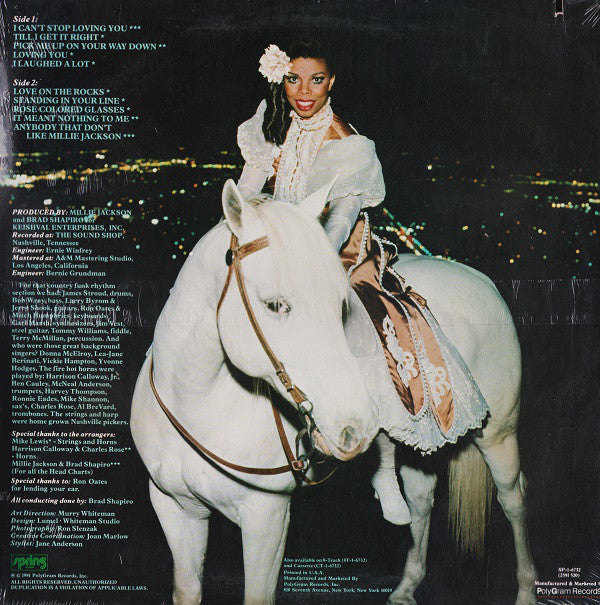 Millie Jackson : Just A Lil' Bit Country (LP, Album, Kee)